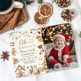 Convites Oh Que Diversão Aniversário de 1 Ano Natal Aquarel