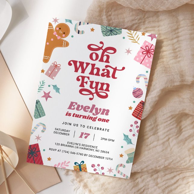 Convites Oh Que Feliz Natal De Noite (Criador carregado)