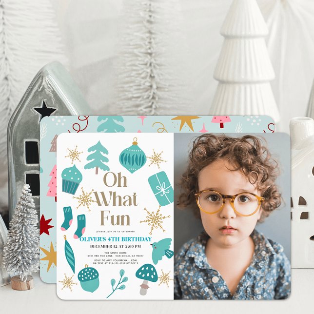 Convites Oh, Que Foto De Natal Verde Divertida (Criador carregado)