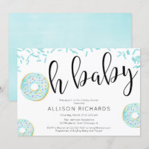 Oh, rapaz Rosquinha chá de fraldas