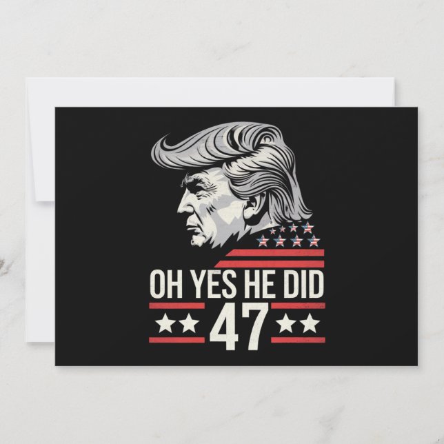 Convites Oh Sim Ele Fez 47 Trump 2024 (Frente)