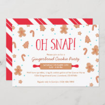 "Oh Snap!" Festa de Natal Gingercake Cookie
