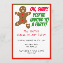 Oh Snap, você é convidado para uma festa de férias