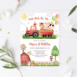 Convites Oink Baa Quack Moo Farm Animals Birthday