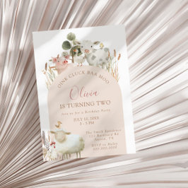 Convites Oink Cluck Baa Moo Barnyard Birthday