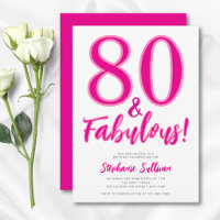 Oitenta e Fabuloso Festa de Aniversário de 80 anos