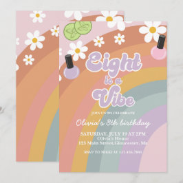 Convites Oito é uma víbora Spa Rainbow 8º aniversário