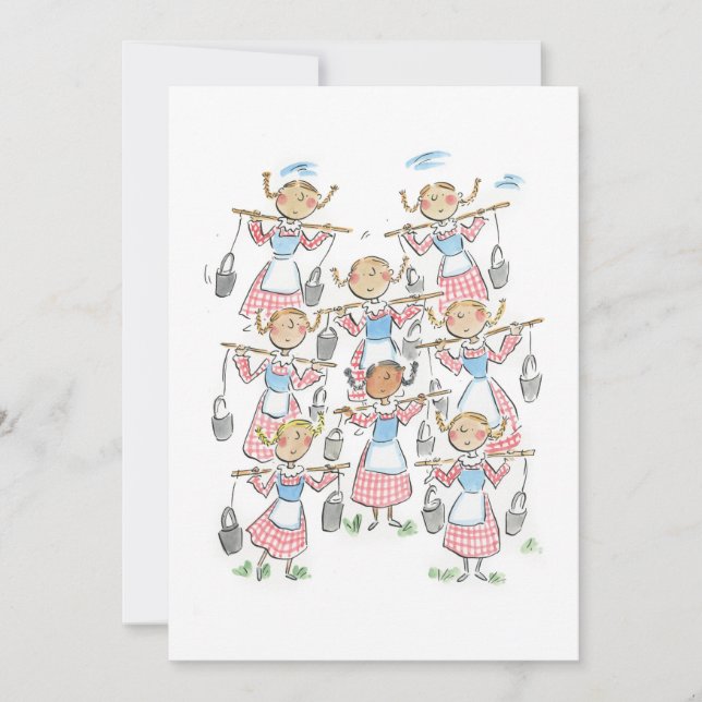 Convites Oito Servas a Ordenhar (Frente)