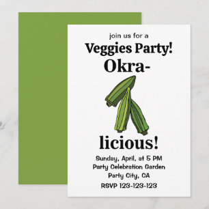 Convites Okra Legume Vegetais