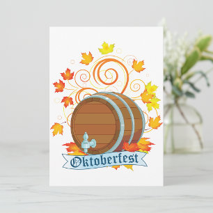 Convites Oktoberfest Barrel Invtions