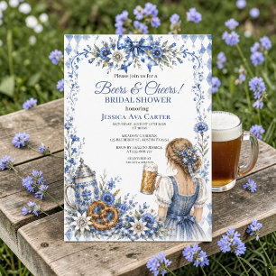 Convites Oktoberfest Cerveja Alemã Pretzel Chá de Noiva