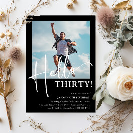 Convites Olá, 30! Partido aniversário de 30 anos mínimo