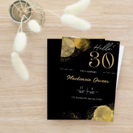 Convites Olá 3aniversário de 30 anos