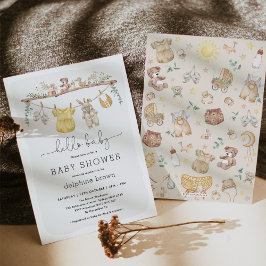 Convites Olá, Baby | Modern Boho Baby Clothes Chá