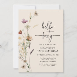 Convites Olá, Quarty Boho Birthday