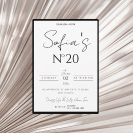 Convites Old Money Birthday Invitation, Elegant and modern