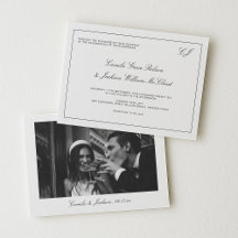 Old Money Black and White Wedding 
