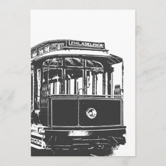 Convites Old Tram | Streetcar Philadelphia | Vintage