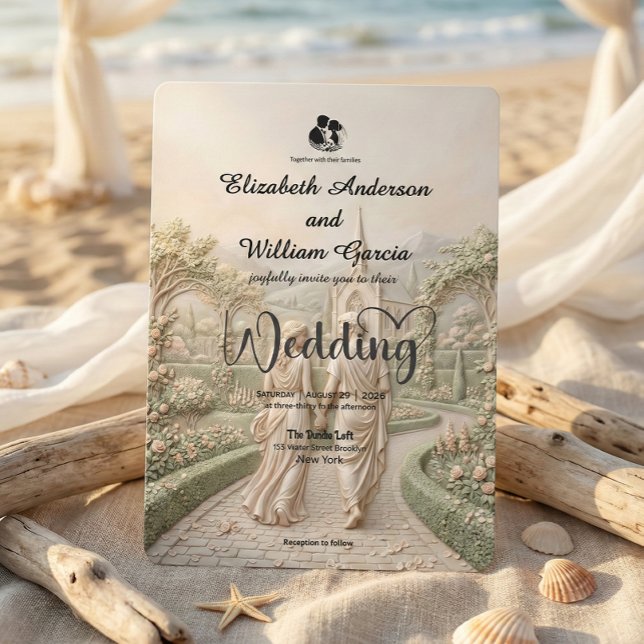 Convites Old World Romantic Fairytale Secret Garden Wedding (Criador carregado)