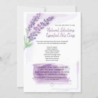 Convites Óleos Essenciais Presente de Lavanda da Terra