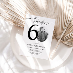 Convites Olha quem tem 60 anos   Foto 60th Birthday Invite