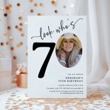 Olha quem tem 70 anos! Aniversário do 70 de Foto M