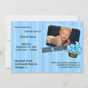 Convites Olha Quem Tem Um Aniversário De Teal!