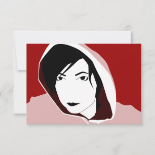 Convites olhar de capuz