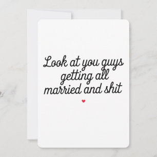 Convites Olhem vocês se casando e ficando engraçados