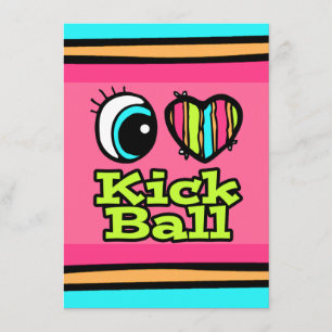 Convites Olho Brilhante Coração Eu Amo Chutar Bola