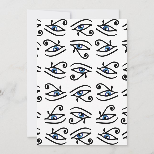 Convites Olho Egípcio de Hódromo ou jato de wadjet (Frente)