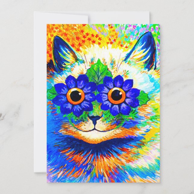 Convites Olhos de Flor de Gato (Frente)