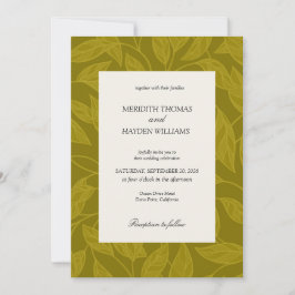 Convites Olive and Citrus Green Boho Botanical wedding