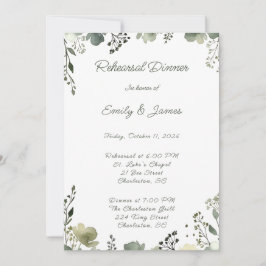 Convites Olive Floral Wedding