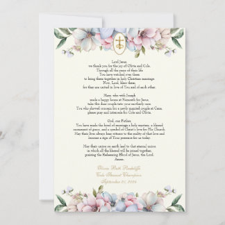 Convites Olivia Prayer Cards