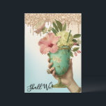 Convites *~* Ombre 10A101 FOTO Coquetel BACHELORETTE<br><div class="desc">(procurar A101 e AR28 para produtos idênticos ou similares. Ou... procure "anna rosa" xxxxx pelo que você quer. Esta série de convites é maioritariamente ORNAGE, OPULENT Rich, Vintage e Victorian, todos com uma língua na face escondida. A Mão de uma mulher está TOASTING à noiva para ser. m * Energeticamente...</div>