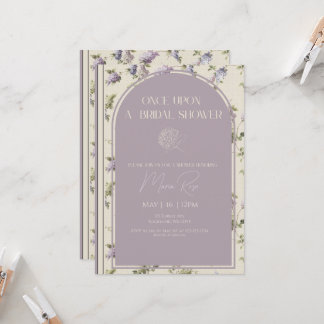 Convites Once Upon A Bridal Shower Invitation