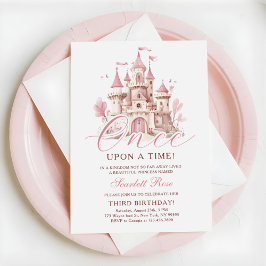 Convites Once Upon a Time Princess Castle Girl Birthday