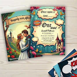 Convites Once Upon A Time Woodland Fairytale 1st Birthday