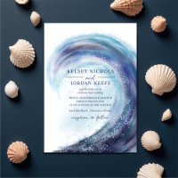 Onda Oceânica de Aquarela | Casamento