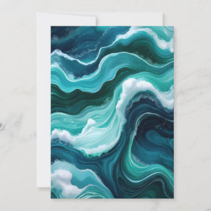 Convites Ondas abstratas do oceano
