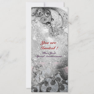 Convites ONDAS, brilhantes faíscas pretas e brancas