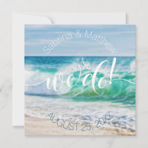 Convites Ondas De Casamento De Praia Que Fazemos