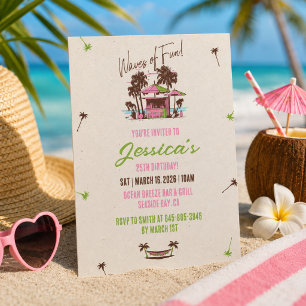 Convites Ondas de Diversão! – Aniversário na Praia Tropical