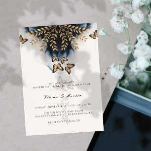 Convites Ondas De Inverno Com Casamento De Asas Ouros