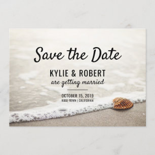 Convites Ondas de Praia Casamento Salvar a Data