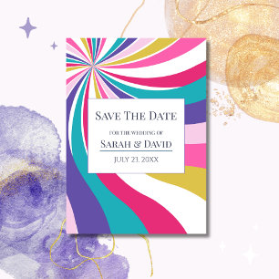 Convites Ondas Exclusivas Retroativas Rosa Salvar a Data