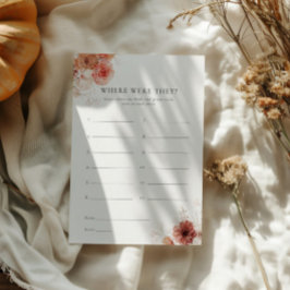 Convites Onde Eles Caiam No Jogo De Chá de panela Floral