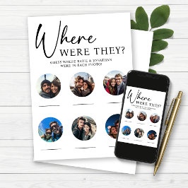 Convites Onde Eles Estavam No Jogo De Festa de casamento