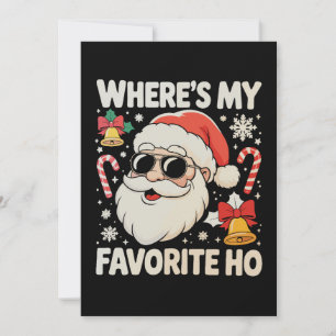 Convites Onde está meu Papai Noel safado favorito de Natal